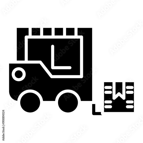 Forklift Vector Icon