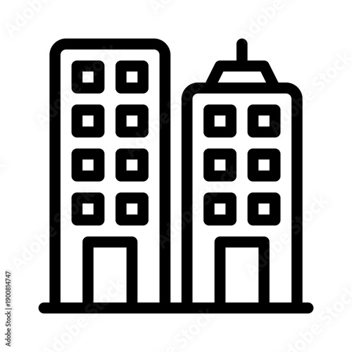 apartment line icon