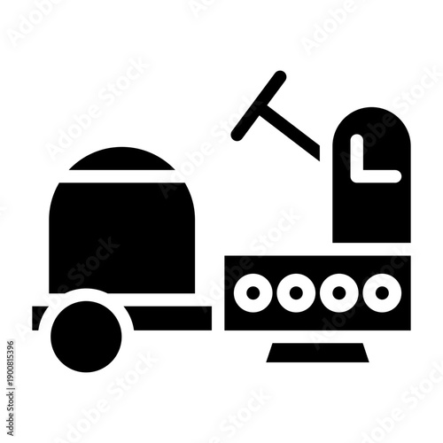 Floor Scrubber Vector Icon