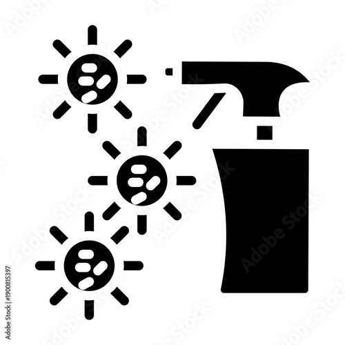 Disinfectant Spray Vector Icon