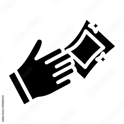 Microfiber Cloth Vector Icon