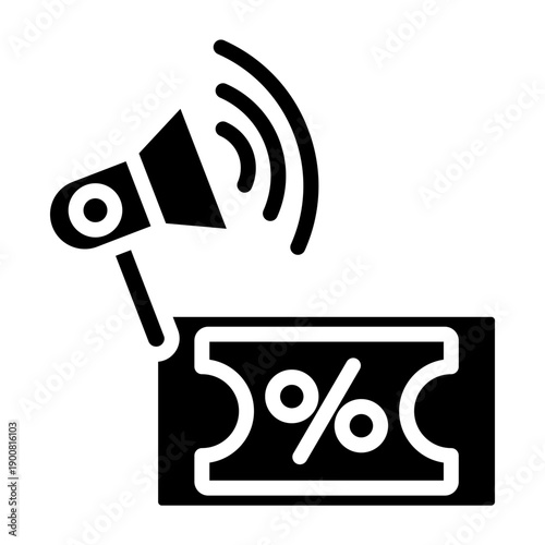 Coupon Campaign Vector Icon