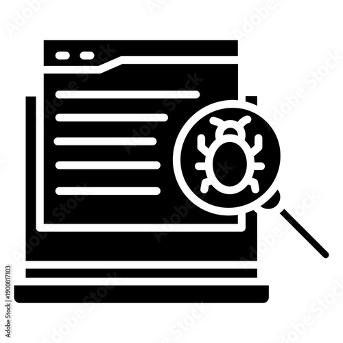 Debugging Vector Icon