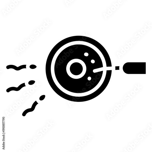 In Vitro Fertilization Vector Icon