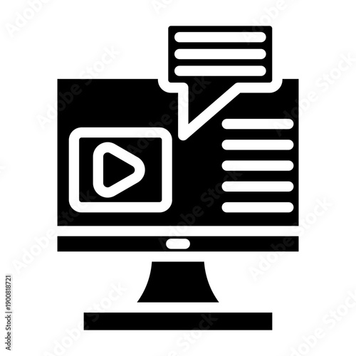 Subtitles Vector Icon