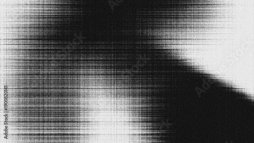 Φωτογραφία Black and white monochrome texture with the effect of intense fine horizontal lines, resembling TV signal interference, glitch, static, the impression of movement or video distortion