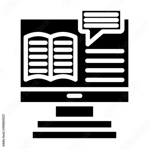 ELearning Platform Vector Icon