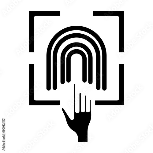 Biometric Scanner Vector Icon