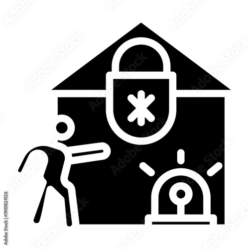 Emergency Lockdown Vector Icon