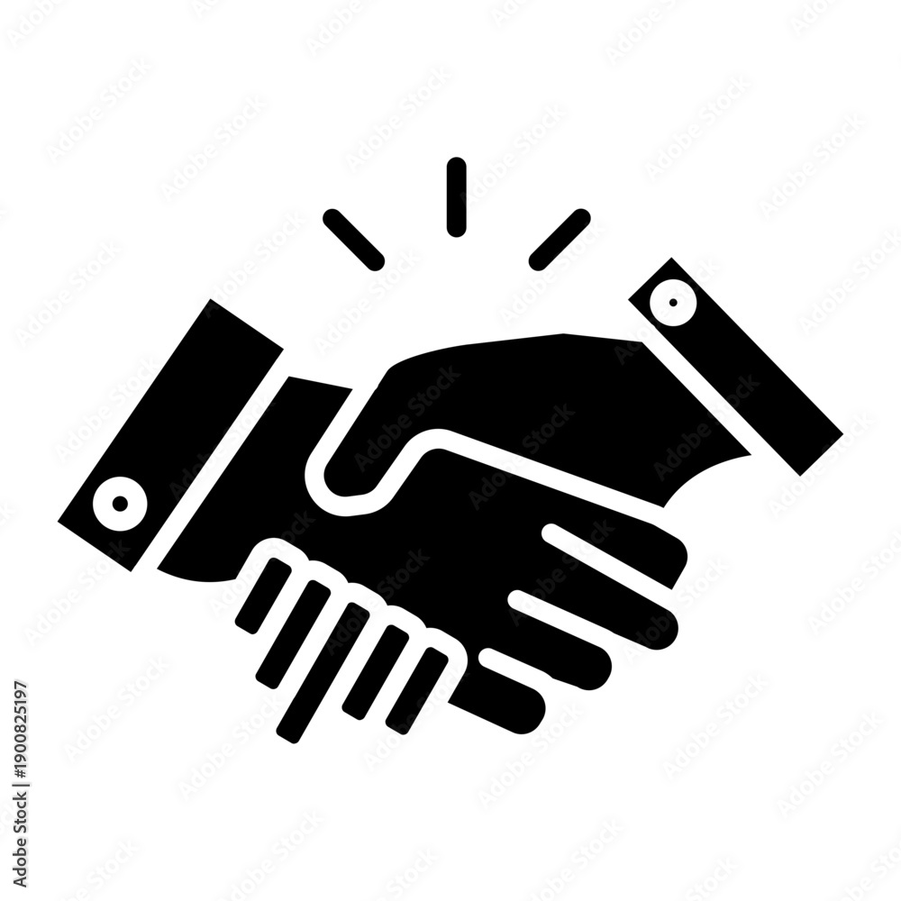 Obraz premium Handshake Vector Icon