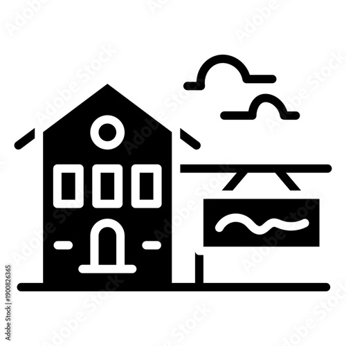 Real Estate Auction Vector Icon