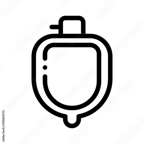 urinal line icon