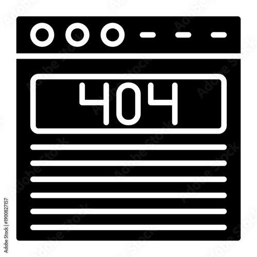 Page 404 Vector Icon