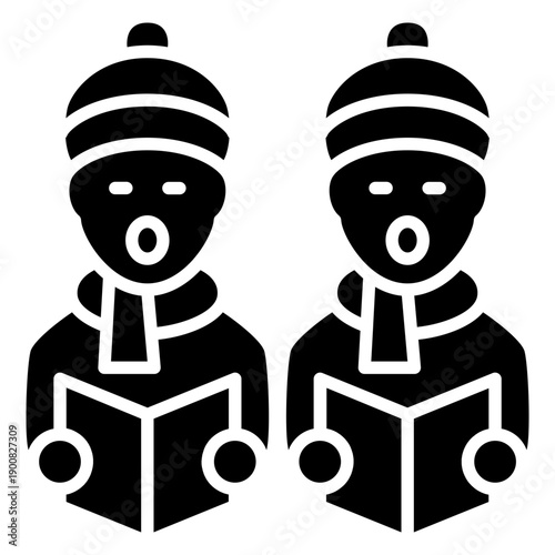 Carol Singers Vector Icon