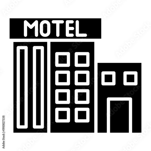 Motel Vector Icon
