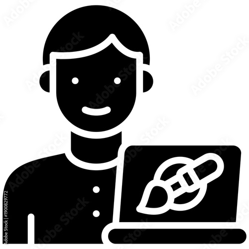 Graphic Designer Vector Icon