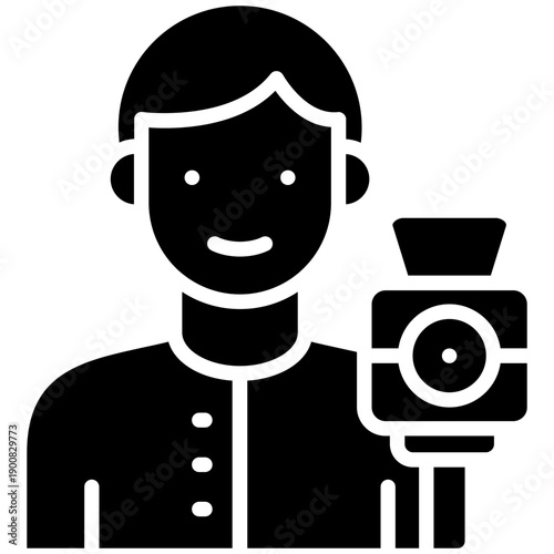 Camera Operator Vector Icon