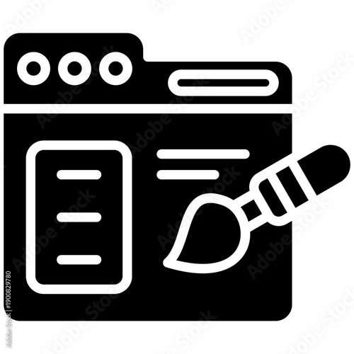 Layout Designer Vector Icon