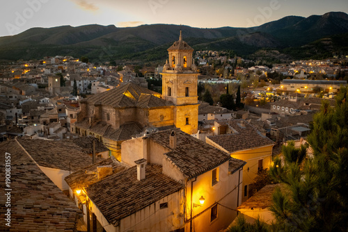 Caravaca de la Cruz old town in Spain