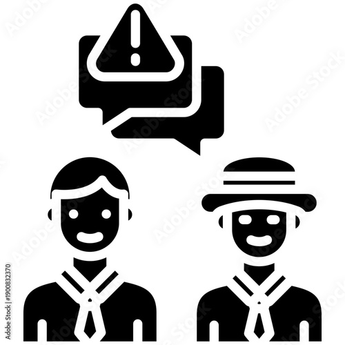 Risk Communication Vector Icon