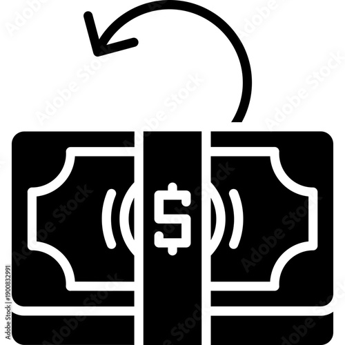 Kickback Cash Vector Icon