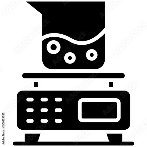 Analytical Balance Vector Icon