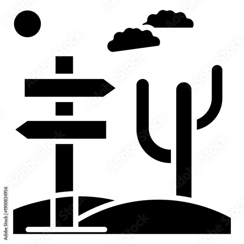 Navigation Sign Vector Icon