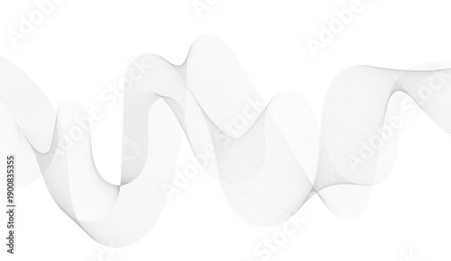 Dynamic flowing wave lines design element. Futuristic technology and sound wave pattern. Modern abstract glowing wave lines. Smooth curved wave lines. 