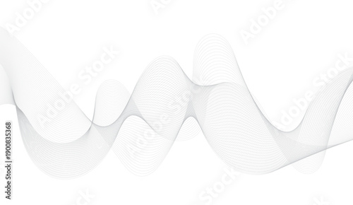 Dynamic flowing wave lines design element. Futuristic technology and sound wave pattern. Modern abstract glowing wave lines. Smooth curved wave lines. 