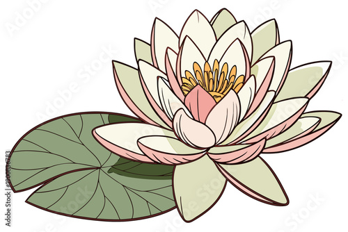 pink water lily