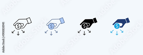 Liabilities Multiple Icon Illustration Vector