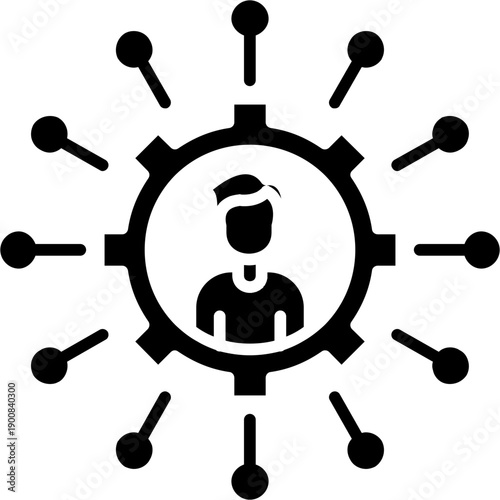 Person connected within network nodes