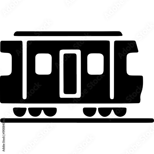 train station icon, transportation glyph icon