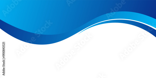 Abstract blue wavy business style background. Vector illustration eps 10