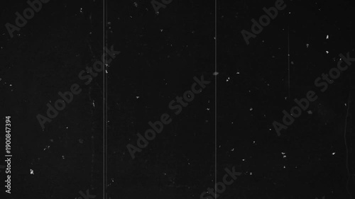 Black Background With Overlay Of White Scratches And Retro Film Dust