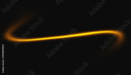Photography A luminous, wavy line of light against a dark background, resembling a cosmic ribbon
