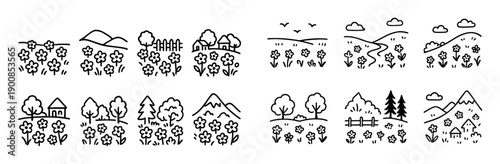 Flower Meadow Icons