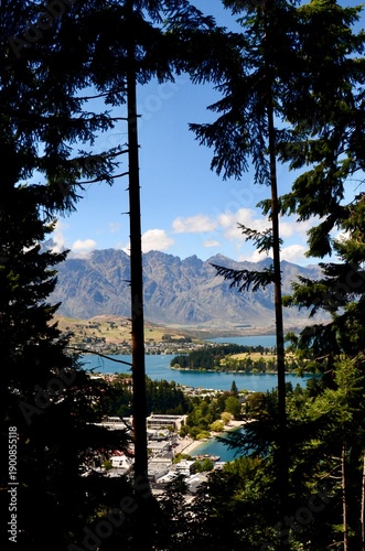 Lake Wakatipu in Queenstown New Zealand