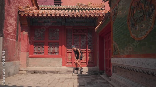 Beijing,China. - may 2 2025 Palaces, pagodas inside the territory of the Forbidden City Museum 