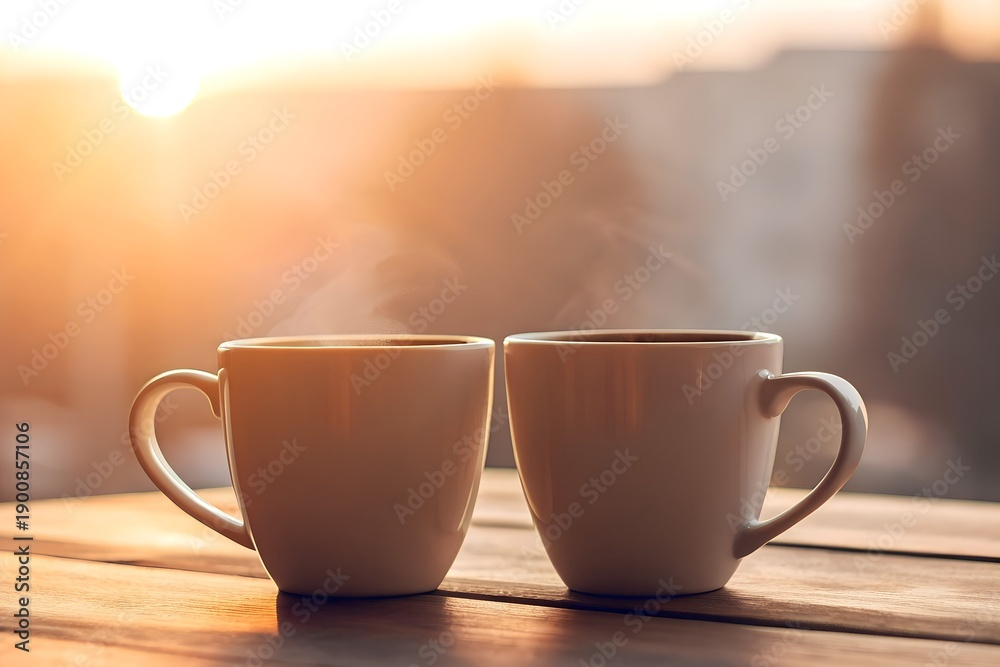 Obraz premium cup of coffee on the table