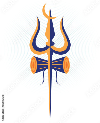 Shiva Trishul Damaru Mahashivratri Decoration