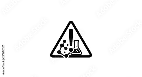 Biohazard Warning Sign Symbol Icon.