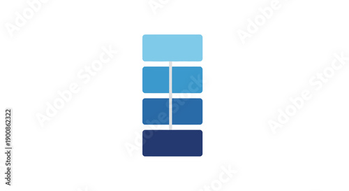 Blue rectangles in a column.