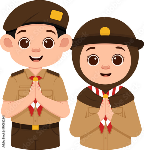 Scout Children Greeting