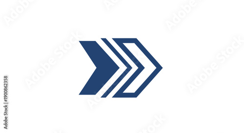Blue Arrow Graphic Design Element.