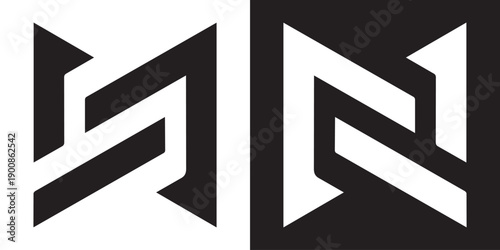 Professional Innovative Initial DM logo and MD logo. Letter DM or MD Minimal elegant Monogram. Premium Business Artistic Alphabet symbol and sign stock illustration