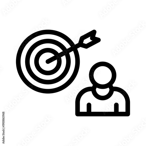 usertarget line icon