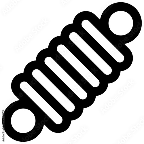 Spring. Editable stroke vector icon.