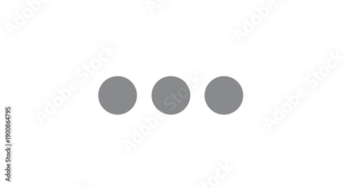 Three Grey Dots in a Row.
