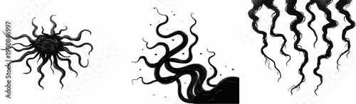 Eclipse of the Eye: The Dark Matter Tendrils